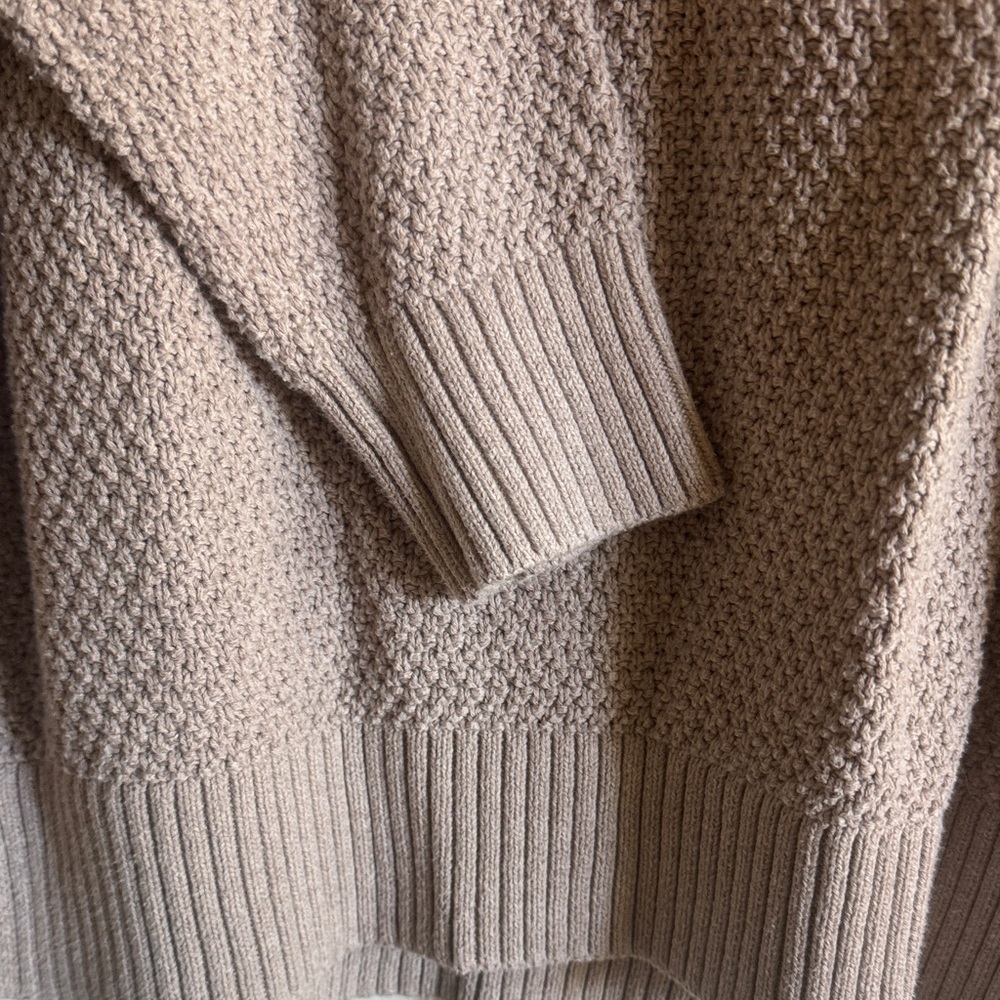 Old Navy Taupe Crew Neck Sweater / W35 - Picture 3 of 5